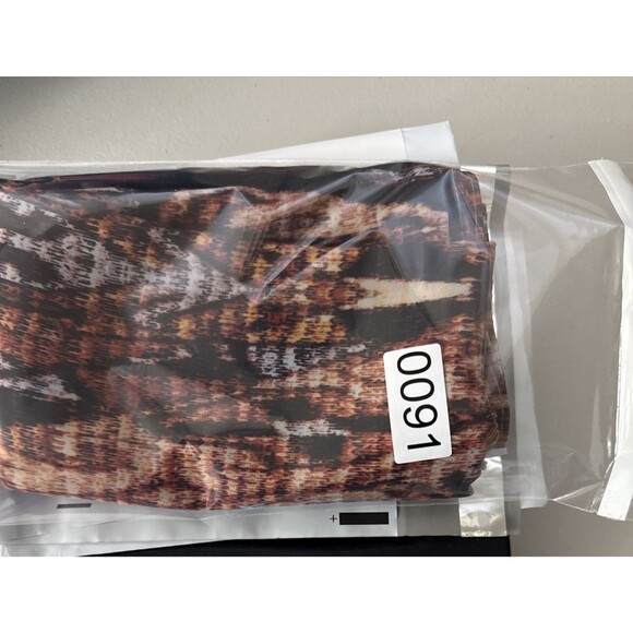 Chico's Brown Geometric Southwest with Beaded Neckline Poncho Top Women's Size S - Picture 14 of 14